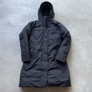 The North Face Arctic Parka Womens Large Black Goose Down Hooded Puffer Jacket
